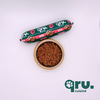 Visuel 1 du produit BARF Chien - Saucisse à la Dinde - 800 gr