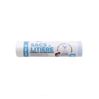 Visuel 1 du produit Martin Sellier Sacs Litière Chat Blanc Maison de Toilette Automatique - Rouleau De 10