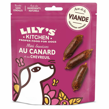Visuel 1 du produit Lily's Kitchen Friandise Chien Mini saucisses Canard Chevreuil - 70 gr
