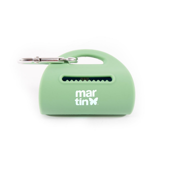 Visuel 1 du produit Martin Sellier Distributeur Sacs à crottes Silicone Vert - 8,8 x 4,7 x 6,2 cm