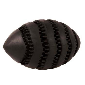 Visuel 2 du produit Bite Me Jouet Chien Distributeur De Friandises Caoutchouc Noir Rugby Nibble - Taille L 15 x 8,6 x 8,6 cm