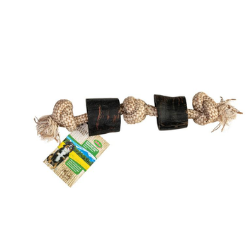 Visuel 1 du produit Bubimex Corne avec corde Beige et marron - 35 cm