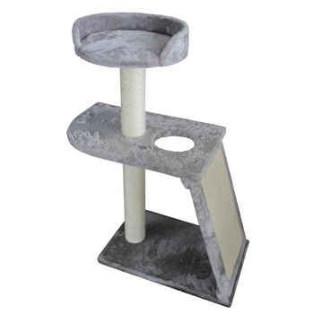 Visuel 1 du produit Europet Wakeboard Arbre à chat gris - 36 x 38 x 90 cm