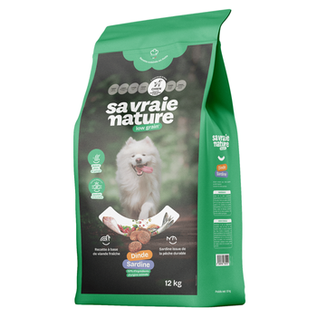 Visuel 1 du produit Sa Vraie Nature Croquettes Chien Grande Taille Dinde et Sardine - 12 kg