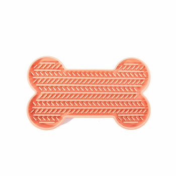 Visuel 1 du produit Martin Sellier Tapis à lécher Os Rose - 22 cm