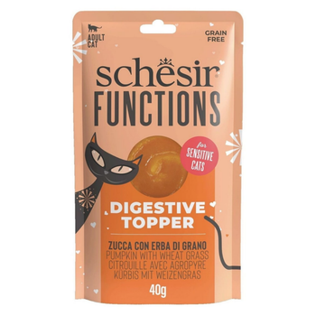 Visuel 1 du produit Schesir Aliments Humides Chat Citrouille Agropyre Functions Digestive Topper - 40 g