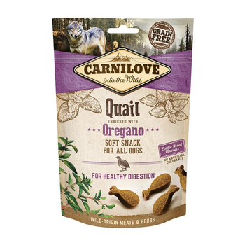 Visuel 1 du produit Friandises Chien – Carnilove Semi-moist caille et origan – 200 gr