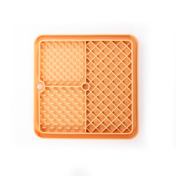 Visuel 1 du produit Martin Sellier Tapis à lécher Trio Jaune - 20 cm