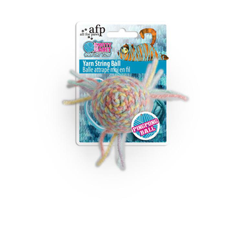 Visuel 1 du produit All For Paws Jouet Chat Balle de corde de laine Muticolore - Ø 4 cm