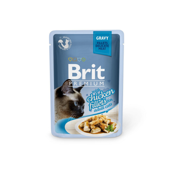 Visuel 1 du produit Boîte Chat - Brit Premium Pouches Gravy au Poulet