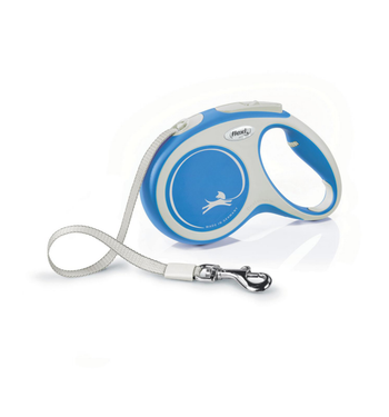 Visuel 1 du produit Laisse Chien – Zolux Flexi New Confort Sangle Bleu M – 5 m