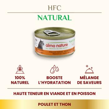 Visuel 2 du produit Boîte Chat – Almo Nature HFC Natural Poulet et Thon 70 gr