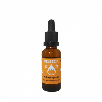 Visuel 1 du produit Velbecia Martin Sellier Fleurs De Bach Animal Agressif Sans Alcool Made In France - 30 ml