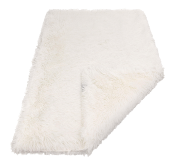Visuel 1 du produit Couchage – Wouapy Plaid De Noël Moelleux Blanc – 100 x 70 cm