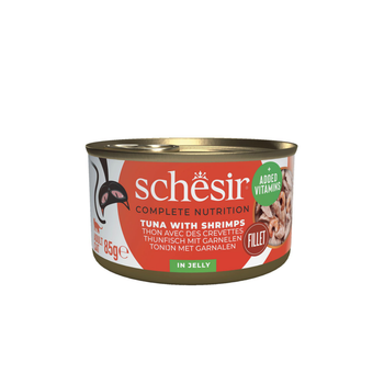 Visuel 1 du produit Schesir Aliments Humides Chat Thon Crevettes Gelée - 90 g