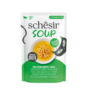 Visuel 1 du produit Schesir Aliments Humides Chat Soupe Poulet Potiron - 40 g