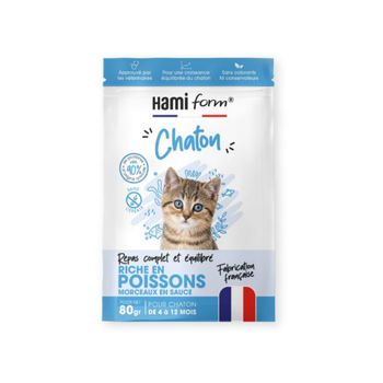 Visuel 1 du produit Hami Form Aliments Complets Chaton Poissons - 10 x 80 g