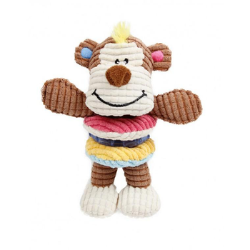 Visuel 1 du produit Europet Jouet Chien Monkey Play couineur multicolore - 16 x 19 cm