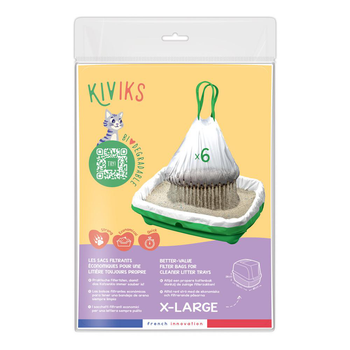 Visuel 1 du produit Kiviks Sacs à litière filtrants Taille XL Blanc - 55 x 40 x 26 cm