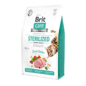 Visuel 1 du produit Brit Care Croquettes Chat Adulte Stérilisé Santé Urinaire Poulet - 2 kg