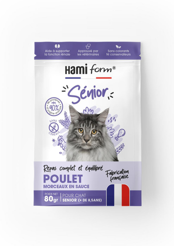 Visuel 1 du produit Hamiform repas complet pour chat sénior Poulet - 85 gr