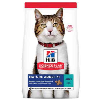 Visuel 1 du produit Hill's Croquettes Chat Mature Thon - 3 kg
