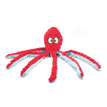 Visuel 1 du produit Bubimex Peluche pieuvre pour chien Rouge - 47 x 6 x 9 cm
