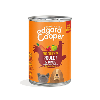 Visuel 1 du produit Edgard & Cooper Aliments Humides Chien Adulte Poulet Dinde Sans Céréales - 400 g