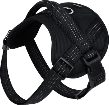 Visuel 1 du produit Harnais Chien - Wouapy Harnais confort Protect Taille L Noir - 50/77 x 4 cm