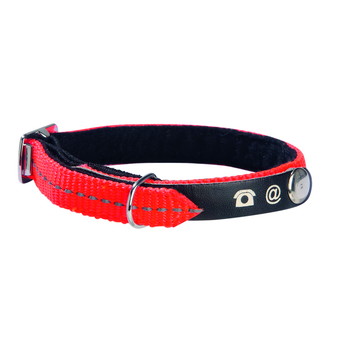 Visuel 1 du produit Bobby Collier Chat avec porte-adresse Lost Orange – 30 x 1 cm