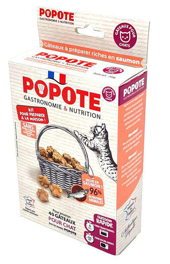 Visuel 1 du produit Popote Friandise Chat Kit de préparation au Saumon - 200 gr
