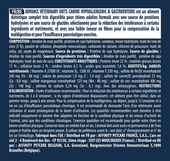 Visuel 2 du produit Advance Veterinary Diets Croquettes Chien Hypoallergenic - 10 kg