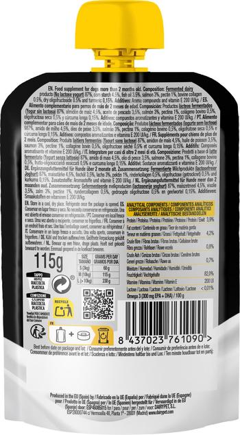 Visuel 2 du produit YowUp ! Friandises Chien Yaourt À Boire Peau Et Poil Saumon - 115 g