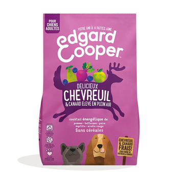 Visuel 1 du produit Edgard & Cooper Croquettes Chien Adulte Chevreuil Canard Sans Céréales - 2,5 kg