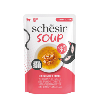 Visuel 1 du produit Schesir Aliments Humides Chat Soupe Saumon Carottes - 40 g