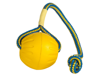 Visuel 1 du produit Starmack Jouet Chien Swing & Fling Duraform Fetch Ball jaune - 10 x 9 x 32 cm