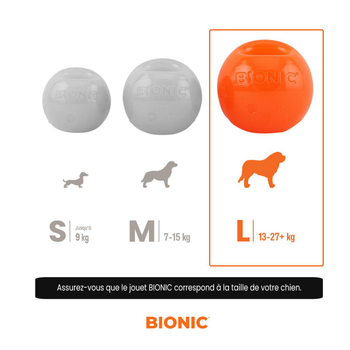 Visuel 2 du produit Bionic Jouet Chien Balle Orange L - Ø 8 cm
