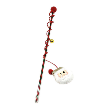 Visuel 1 du produit Bubimex Jouet Chat Canne À Pêche Peluche Noël Marron - 40 cm
