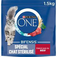 Visuel 1 du produit Purina One Croquettes Chat Bœuf Et Blé - 1,5 kg