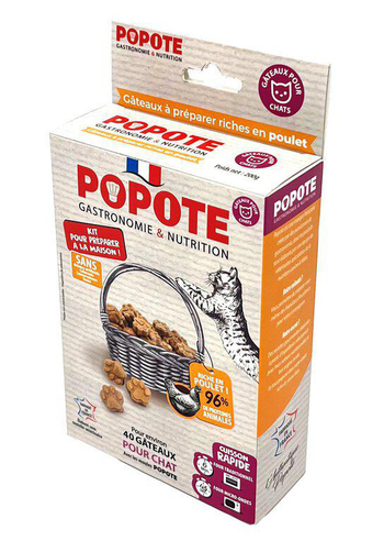 Visuel 1 du produit Popote Friandise Chat Kit de préparation au Poulet - 200 gr