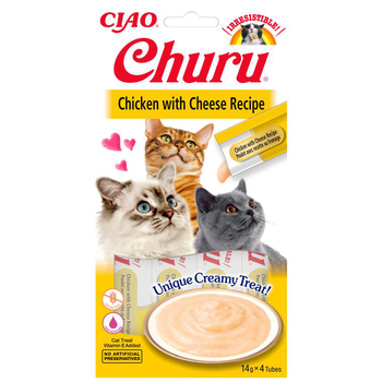 Visuel 1 du produit Inaba Friandise Crémeuse Chat Poulet & Fromage - 4 x 14 gr