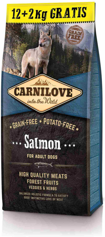 Visuel 1 du produit Carnilove Croquettes Chien Sans Céréales Saumon - 14 kg