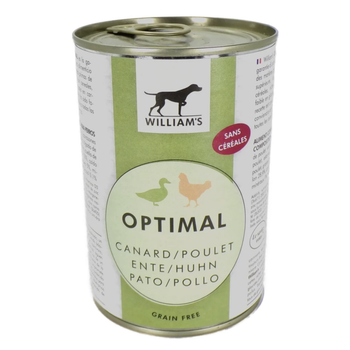 Visuel 1 du produit William's Aliments Humides Chien Canard Poulet Optimal - 400 g