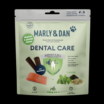 Visuel 1 du produit Marly & Dan Friandise Chien Sticks à mâcher Grands Chiens Dental Care - 7 sticks