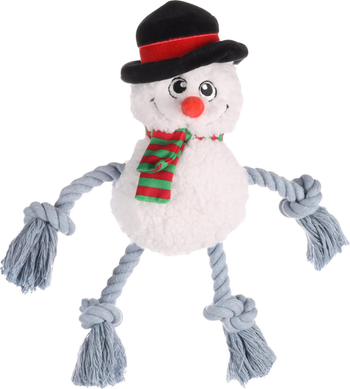 Visuel 1 du produit Flamingo Jouet Chien Bonhomme de neige Blanc - 23 x 8,5 x 28 cm