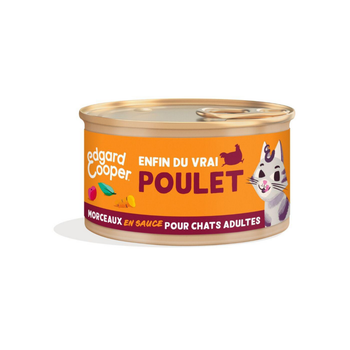 Visuel 1 du produit Edgard & Cooper Aliments Humides Chat Adulte Poulet Morceaux En Sauce Sans Céréales - 85 g