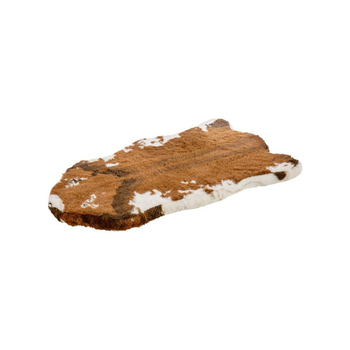 Visuel 2 du produit Tapis effet peau de vache Marron/Blanc - 112 x 62 x 5 cm