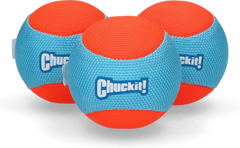 Visuel 1 du produit Chuckit! Jouet Chien Amphibious Balls Coloris Orange Et Bleu - x 3