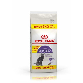 Visuel 1 du produit Royal Canin Croquettes Sterilised 37 – 12 kg dont 2 kg offerts