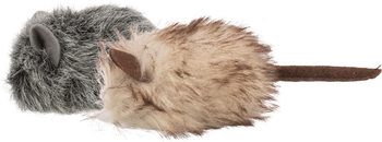 Visuel 2 du produit Trixie Jouet Chat Souris en peluche avec Herbe à chat - 9 cm (Livré aléatoirement parmi 2 coloris)